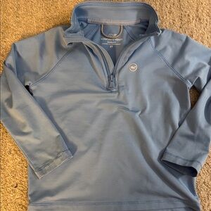 Vineyard Vines Kids Blue Quarter Zip Performance Sankaty